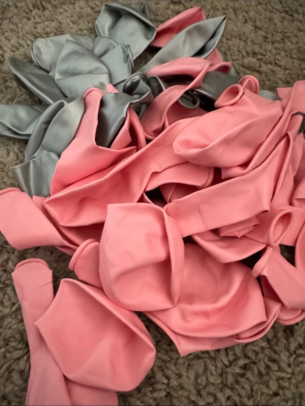 Pink and Silver Latex Party Balloons - Multipack